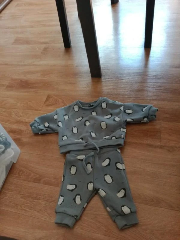 ensemble 2 pièces a motif taille 1 mois